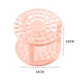 thumbnail image 2 of Makeup Brush Stand Rack,Makeup Brush Drying Rack Upside Down Round Brush Air Drying Rack Plastic Brushes Dryer Holder Display Multifunctional Pen Display Stand Rack(Round Roseate), 2 of 9