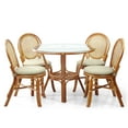 thumbnail image 5 of SK New Interiors 5-Piece Denver Tropical Rattan Dining Set Colonial, 5 of 8
