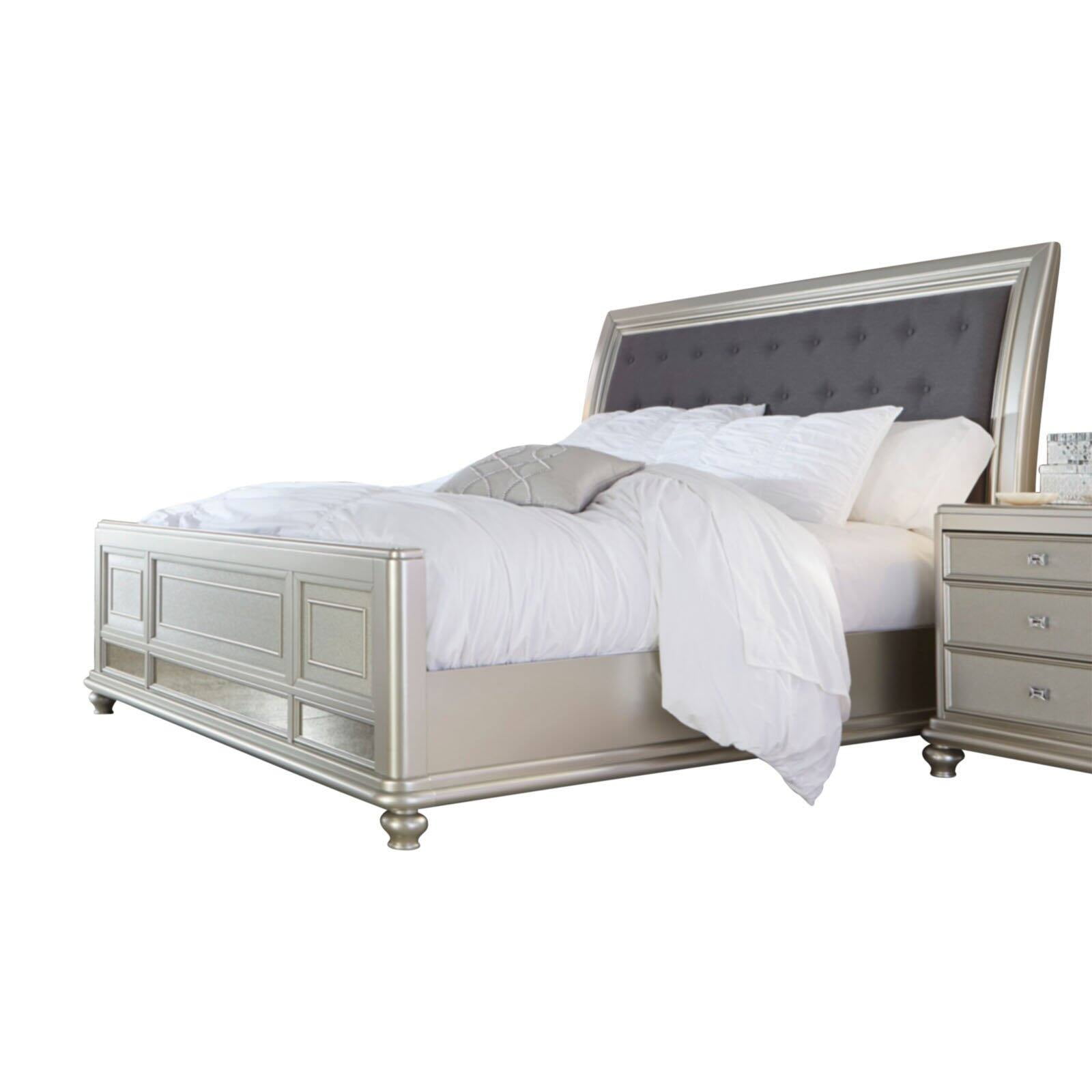 Signature Design By Ashley Cayne Upholstered Sleigh Bed Com Ashley Cayne Upholstered Sleigh Bed, Ashley King Size Sleigh Bed