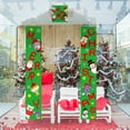 thumbnail image 6 of Manunclaims Outdoor Christmas Door Decorations sign Hanging Christmas Decorations for Front Door Home Wall Party Christmas Decor Flags Santa Elk Snowman Print, 6 of 8