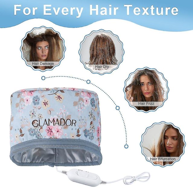Gorros eléctricos para el cabello, vaporizadores de Spa para salón, terapia de calor, mascarillas nutritivas para el cabello, gorros térmicos de aceite ShuxiuWang 8390613569349