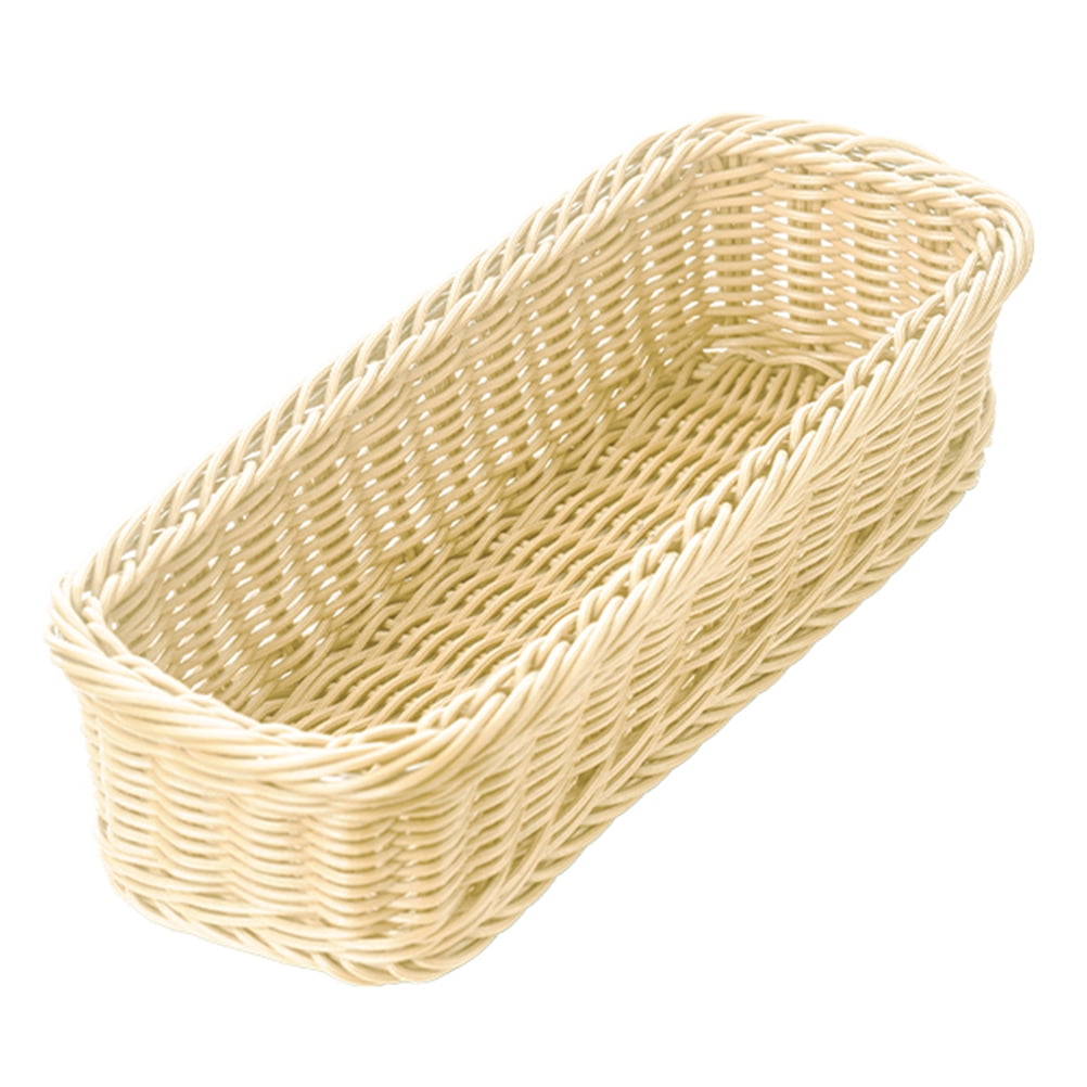 HOMEMAXS Imitation Rattan Weaving Basket Cutlery Storage Basket