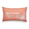 thumbnail image 1 of HOMETRENDS Happy Place Toss Cushion, 1 of 5
