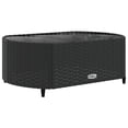 thumbnail image 3 of vidaXL 7 Piece Garden Sofa Set with Cushions Black Poly Rattan, 3 of 5