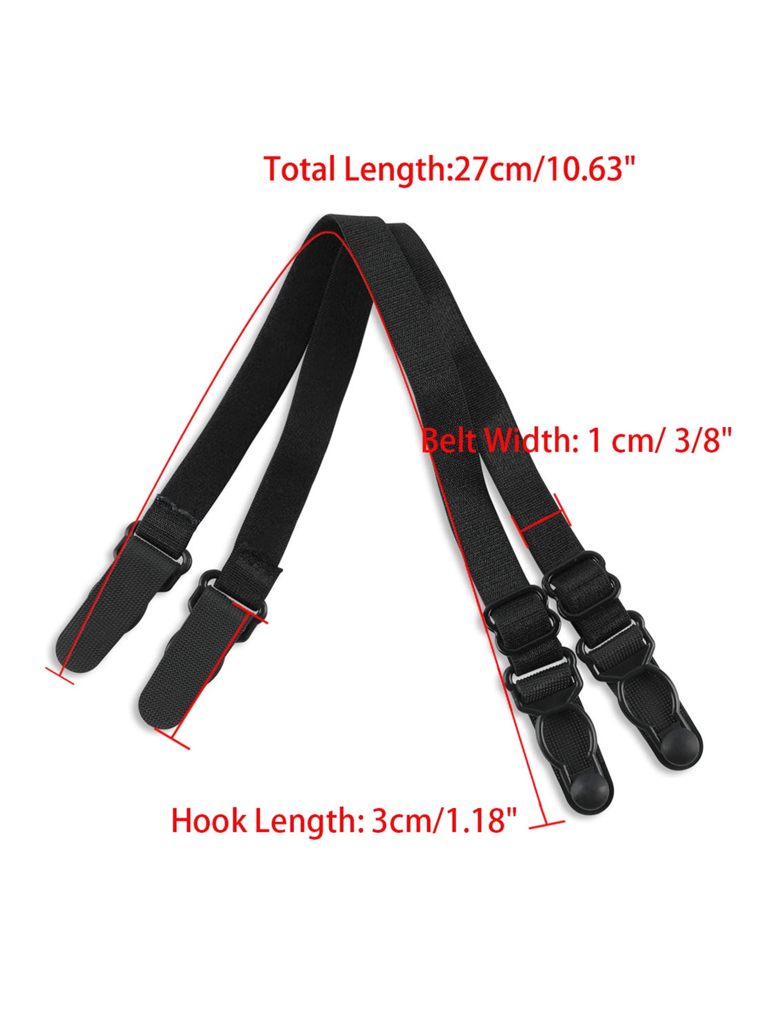 Unique Bargains Women's Elastic Non-slip Adjustable Bra Shoulder Strap Clips Holder
