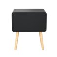 thumbnail image 5 of hirigin Double Drawers Night Table, Wooden Bedsides Storage Side Cabinet, 5 of 9