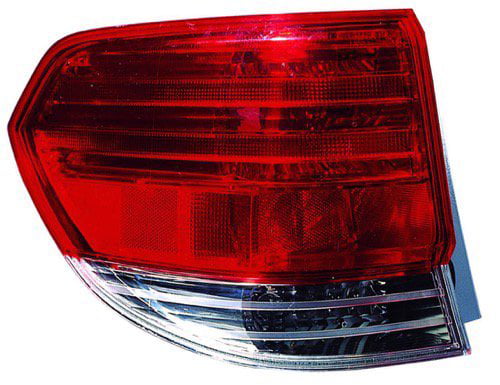 Tail Light Lens and Housing Compatible with 2008-2010 Honda Odyssey Outer Passenger Side 