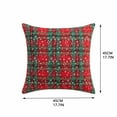 thumbnail image 3 of putnchl Christmas Plaid Decorative Throw Pillow Covers Snowflake Tartan Scottish Cushion Cover For Sofa Couch Farm-house Holiday Decor, 3 of 3