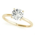 thumbnail image 2 of 2.00 Ct Wonderful Round Natural Moissanite Wedding Rings for Women Fine 18K Yellow Gold, 2 of 6