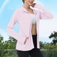 thumbnail image 2 of Pitauce Womens Lightweight Zip Up Hoodies Sun Shirts Long Sleeve Rush Guard UPF 50+ Sun Protection Hooded Jacket Outdoor Hiking Running Athletic Sunscreen Shirt with Zipped Pocket, 2 of 8