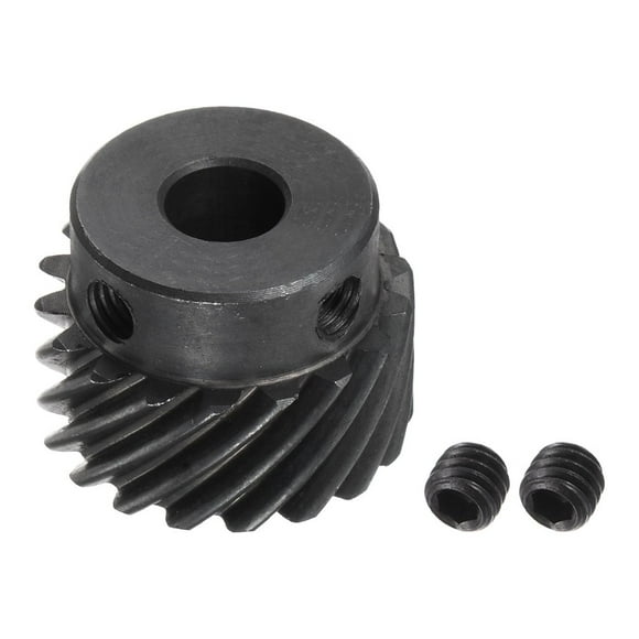 Unique Bargains 8mm Aperture 18T Helical Gear 1 Mod Hardened Steel Motor Gear, Right Direction