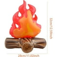 thumbnail image 2 of 2pcs Inflatable Fake Campfire Camping Props Bonfire Campfire Party Scene Decorations Artificial Flame Indoor Outdoor Camping Game Prop for Campfire Firewood Toy Halloween Party Gift, 2 of 7