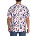 thumbnail image 3 of Gukieu 4th Of July Print Men's Short-sleeved Shirts, Button-down Pocket Shirts, T-shirts, Beach Vacation Travel Summer Clothing-3X-Large, 3 of 5