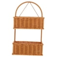 thumbnail image 4 of TEHAUX  Hanging Bathroom Wicker Basket Indoor Wall Storage Decoration Toiletry, 4 of 8