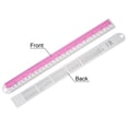 thumbnail image 3 of Uxcell Straight Ruler 12 Inch Metric English Measuring Tool Hot Pink, 3 of 5