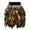 A-Brown466, variant on XIAONU Women's Feather-Trimmed Mini Skirt Elastic Waist Fluffy Skirt Edgy Dramatic Club Party Performance Wear