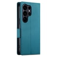 thumbnail image 3 of For Samsung Galaxy S26 Ultra 5G Wallet Case Flip Card Holder,PU Leather Side Buckle Magnetic Frosted Women Men Cover,Blue,For Galaxy S26 Ultra 5G, 3 of 7