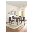 thumbnail image 2 of CoUnter Height Table In Metal Frame With Faux Marble Top Black, 2 of 2