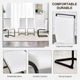 thumbnail image 5 of Sumdeal 63" Morden Faux Marble Dining Room Table Sets for 6,7 Piece Rectangle Dining Table Set &6 Pu Leather Upholstered Chairs Ideal (White, Set of 6), 5 of 8