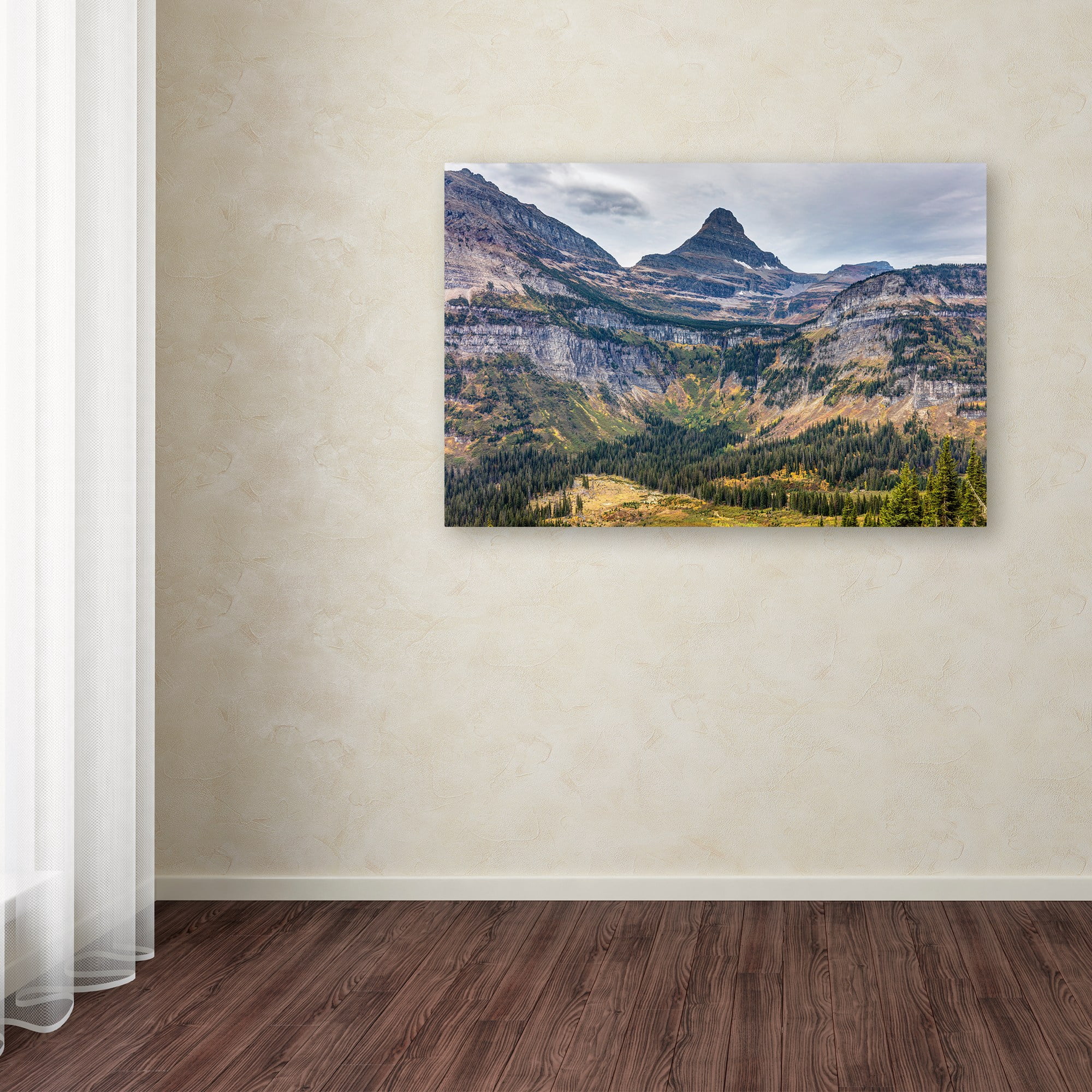 Trademark Fine Art 'Glacier National Park in Autumn' Canvas Art by Pierre Leclerc