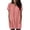 Pink, variant on Cilsoka Womens Summer Short Sleeve V Neck Tunic Tops for Leggings with Pockets Long Solid T-Shirts with Pockets 2026 Spring Summer Shirts