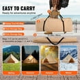 thumbnail image 6 of Canvas Bell Tent - 9.8ft Yurt Tent for 4 People - 3m Camping Tent with Stove Jack, 4 Season Breathable Cotton Canvas Tent for Outdoor Camping, 6 of 7