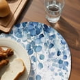 thumbnail image 3 of Blue Eucalyptus Leaves Round 13 Inch Placemats Set of 8, Summer Botanical Weeping HeatResistant Non Slip Place Mats for Dining Table, Wipeable Braided Kitchen Table Mats for Housewarming, 3 of 9