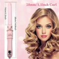 thumbnail image 2 of Automatic Rotating Curling Iron 28mm Barrel for Beach Curls & Waves, Titanium Hair Curler with LCD Display & Adjustable Temp, 2 of 5