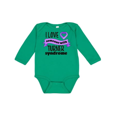 

Inktastic I Love Someone with Turner Syndrome Gift Baby Boy or Baby Girl Long Sleeve Bodysuit