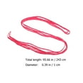 thumbnail image 3 of 1 Paire de Lacets en Polyester Chaussures de Glace Lacets Cirés Patins à Roulettes Lacets Cirés (Rose), 3 of 9