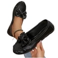 thumbnail image 6 of Crunowin Women's Round Toe Comfort Shoes, Soft Sole Covered-Toe Casual Design Everyday Flat Flats Black, 6 of 9