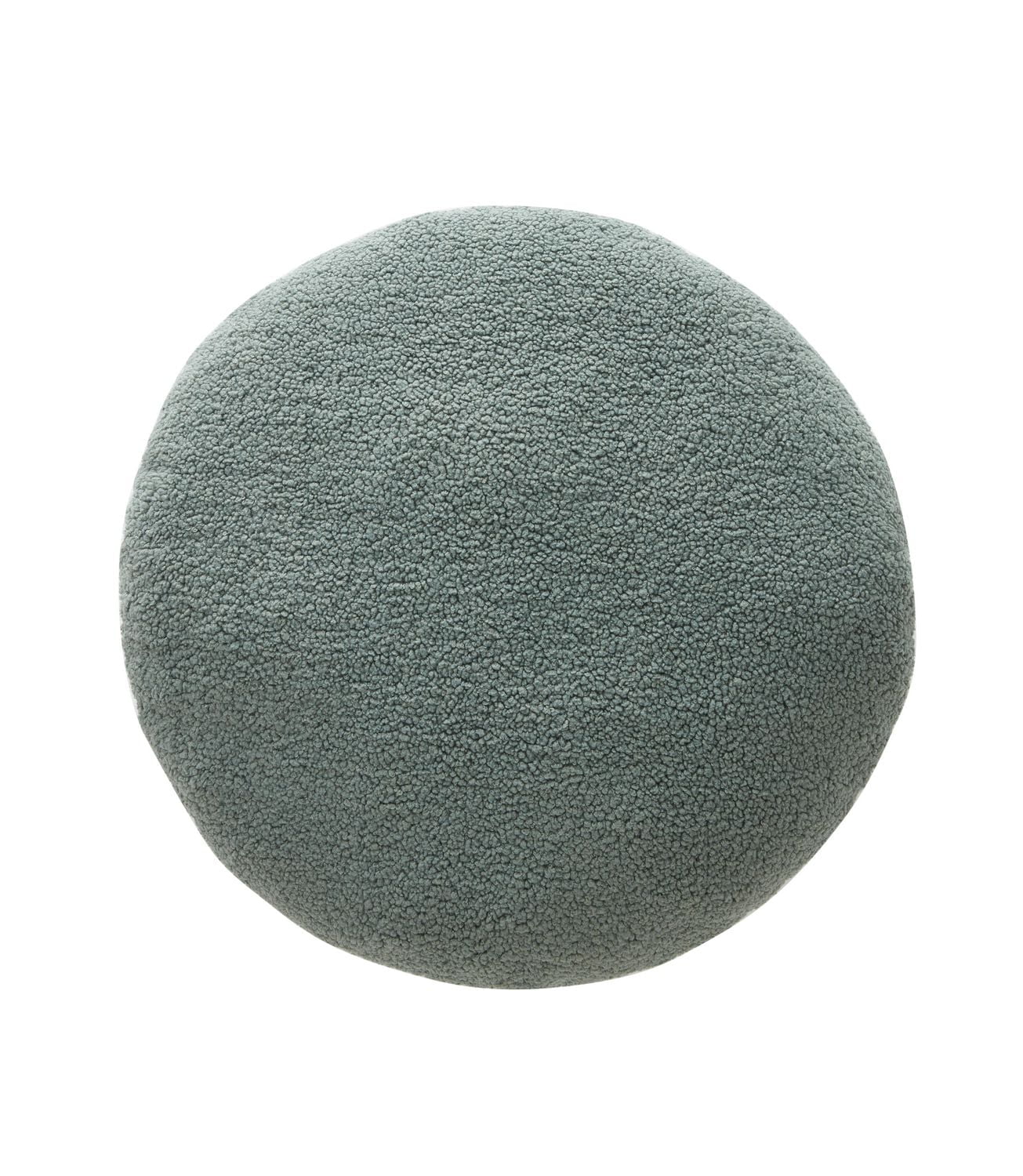 Mainstays Teddy Coussin Décoratif Rond, Gris