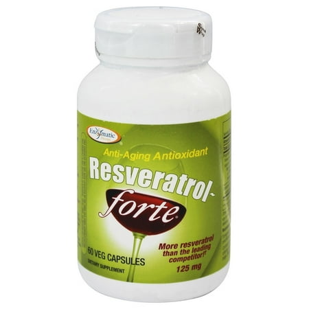 Enzymatic Therapy - Resveratrol-forte Antioxydant Anti-âge - 60 Vegetarian Capsules