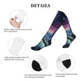 thumbnail image 5 of Lsque Fantasy Landscape Starry Night Pattern Sport Compression Socks for Men & Women 15-20 mmHg Knee High Nurse Pregnant Running Medical and Travel Athletic, 5 of 6