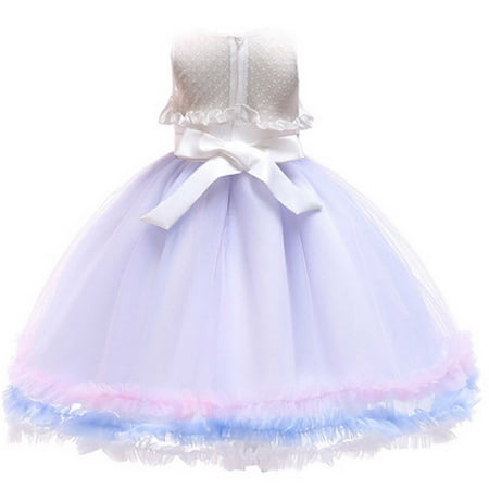 

Toddler Baby Girl Fashion Short Sleeved Princess Dress Girls Skirt Party Formal Dress Mesh Lace Dress