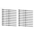 thumbnail image 1 of 100 Pcs Stainless Steel Handrail Railing Cable Tensioner Threaded Stud End Fitting for 1/8 Inch Cable Wire (50 Pack), 1 of 8