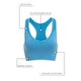 thumbnail image 6 of Leading Lady, The Lea, Racerback Sports Bra, Cooling Mesh Ventilation, Moisture Wicking, Medium Impact Supprt, Removable Pads (Women's & Women's Plus), 6 of 8