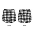 thumbnail image 6 of Goofa Black Tartan Plaid Printed Women 2 in 1 Running Shorts,Quick Dry Athletic Workout Shorts,High Waisted Athletic Shorts with Liner Pockets-, 6 of 9