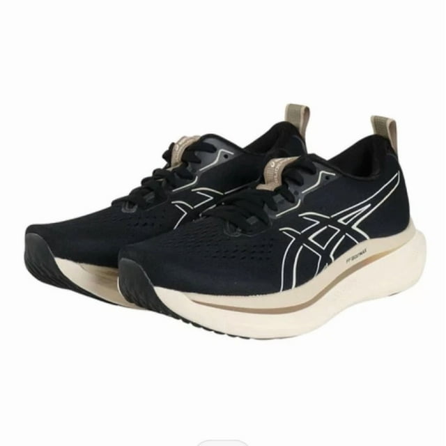 Asics Running Jogging Shoes GLIDERIDE MAX Black/Oatmeal 1011B891.001 2E 2024AW