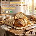 thumbnail image 4 of Beeswax Sourdough Bread Bags, 2 Pack XL 17"x13" Reusable Organic Cotton Linen Storage Bag for Homemade Bread Keeps Bread Fresh, 4 of 8