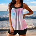 thumbnail image 2 of Jsaierl Tankini Swimsuits for Women Two Piece Bathing Suits Blouson Tank Top with Boyshorts Tummy Control Modest Swimsuits, 2 of 6