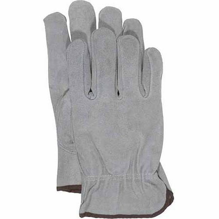 - Boss Large Grey Unlined Split Leather Gloves
