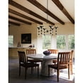 thumbnail image 5 of Alora Lighting CH343625MWCN Nadine 4 Light 25" Wide Chandelier - Matte White / Natural, 5 of 5