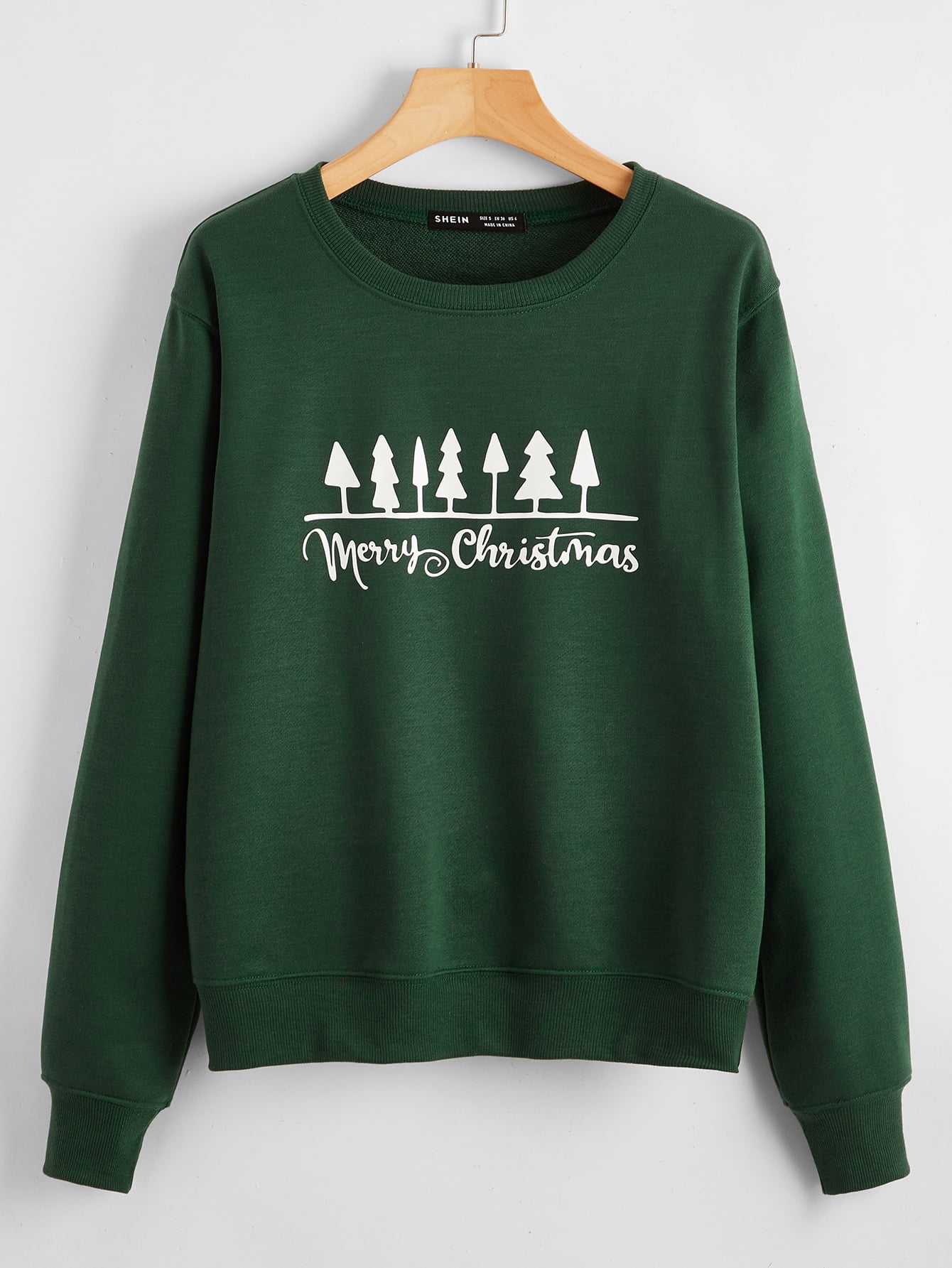Women's Tree Slogan Graphic Sweatshirt 