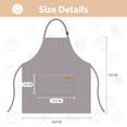 thumbnail image 2 of VALOME Paquete de 2 Delantales de Cocina, Delantal para Cocinar con 2 Bolsillos, Delantales de Chef con Correa Ajustable para el Cuello Unisex para Hombres y Mujeres (NEGRO y MARRÓN), 2 of 7