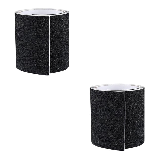 Matsuzay Protectores de Suela de Zapatos de PVC Autoadhesivo para Tacones Altos Mujer Negro 10x200cm 2piezas Negro 10x200cm