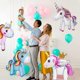 thumbnail image 4 of Globos De Unicornio, Globos De Aluminio De Helio En Forma De Unicornio De Papel De Aluminio Gigante 3D, 4 Piezas De Globos Inflables Jumbo Para Decoraciones De Cumpleaños De Niñas, 4 of 5