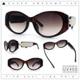 thumbnail image 2 of Womens Oversized Oval Mod Luxury Fashion Plastic Sunglasses All Brown, 2 of 8