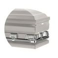 thumbnail image 2 of Titan Casket, Atlas XL Series Steel Casket (28" Oversize) in Silver Finish with White Crepe Interior, 2 of 5