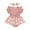 Pink, variant on Musuos Infant Baby Girl Cute Romper Dress 3 6 9 12 18Months Daisy Print Short Sleeve Round Neck Jumpsuit with Bow Headband